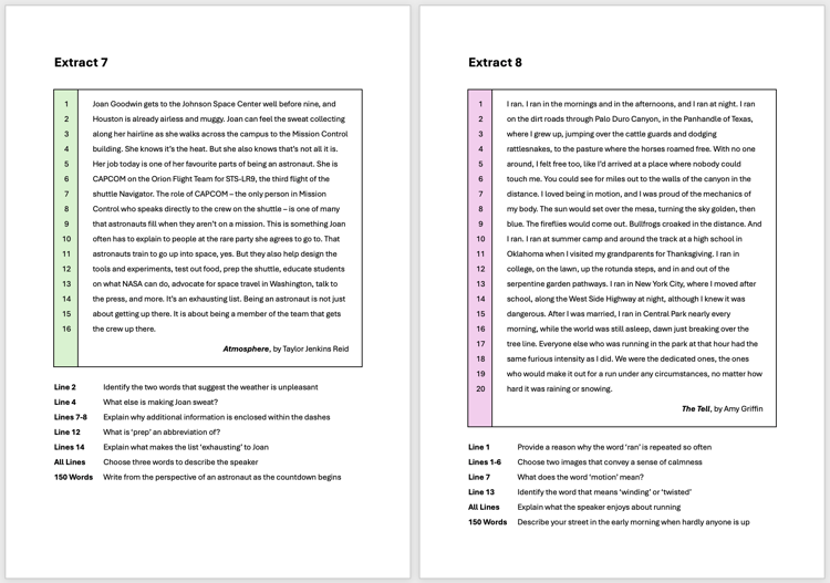 Extract Set 2 - A