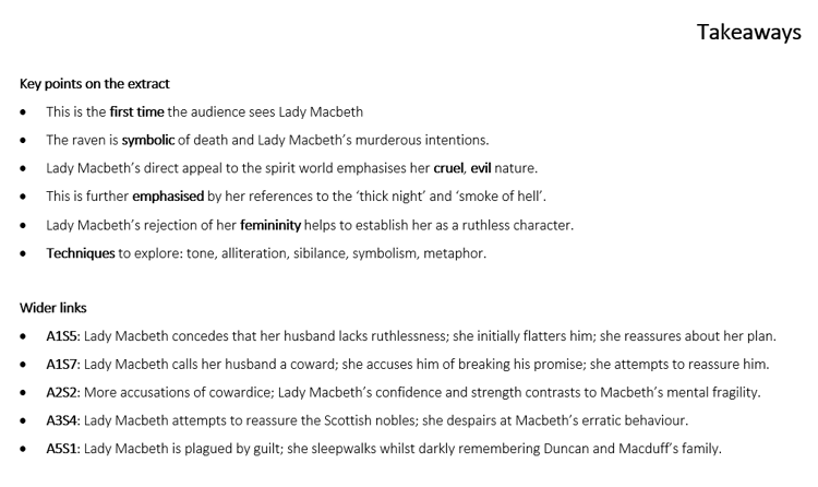 AQA GCSE English Macbeth