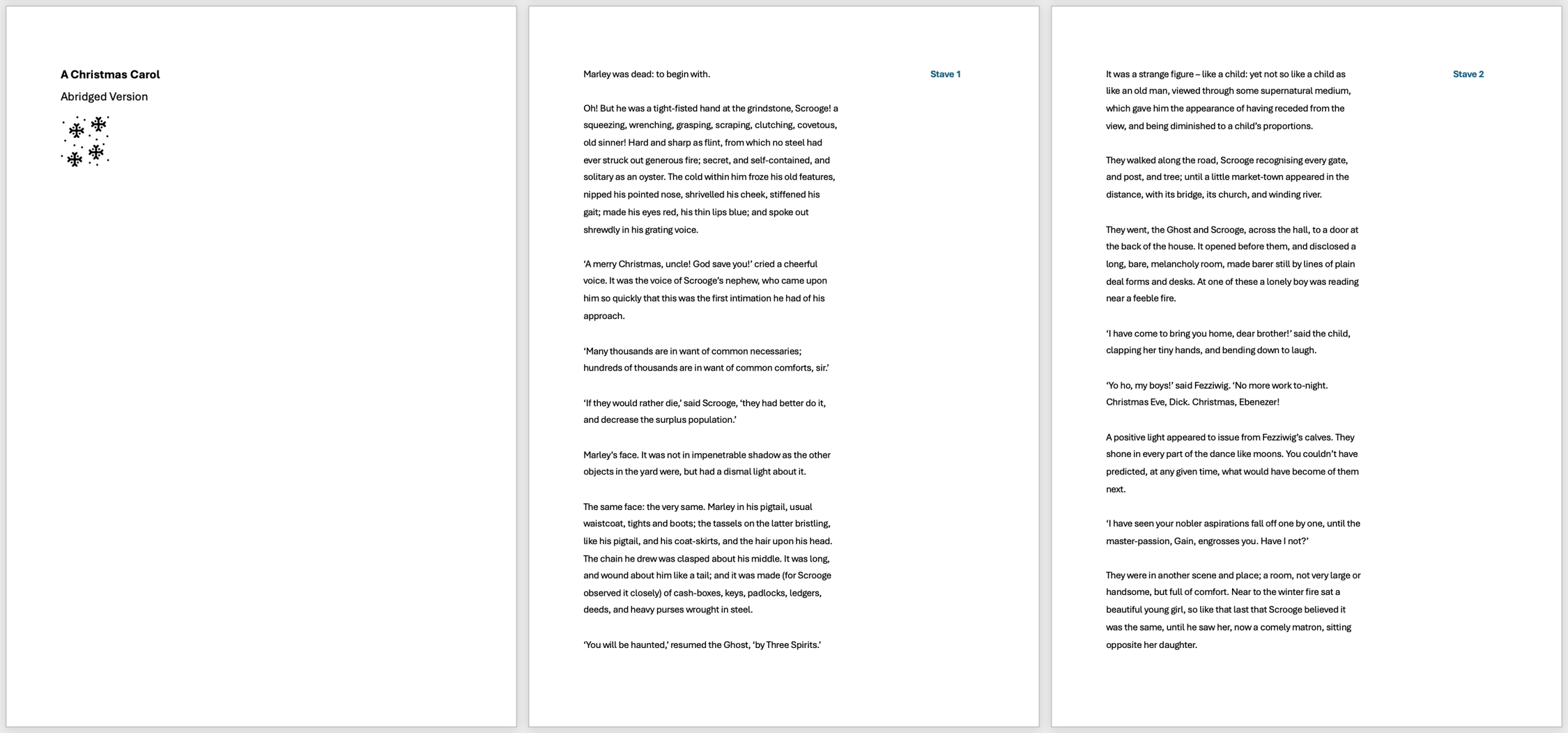 Abridged GCSE English Literature Texts | KS4 Teaching Resource