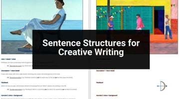 creative writing sentence structures