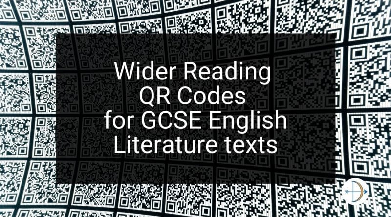 Wider Reading QR Codes for GCSE English Literature texts